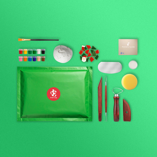 Christmas Pottery Kit for 1 person